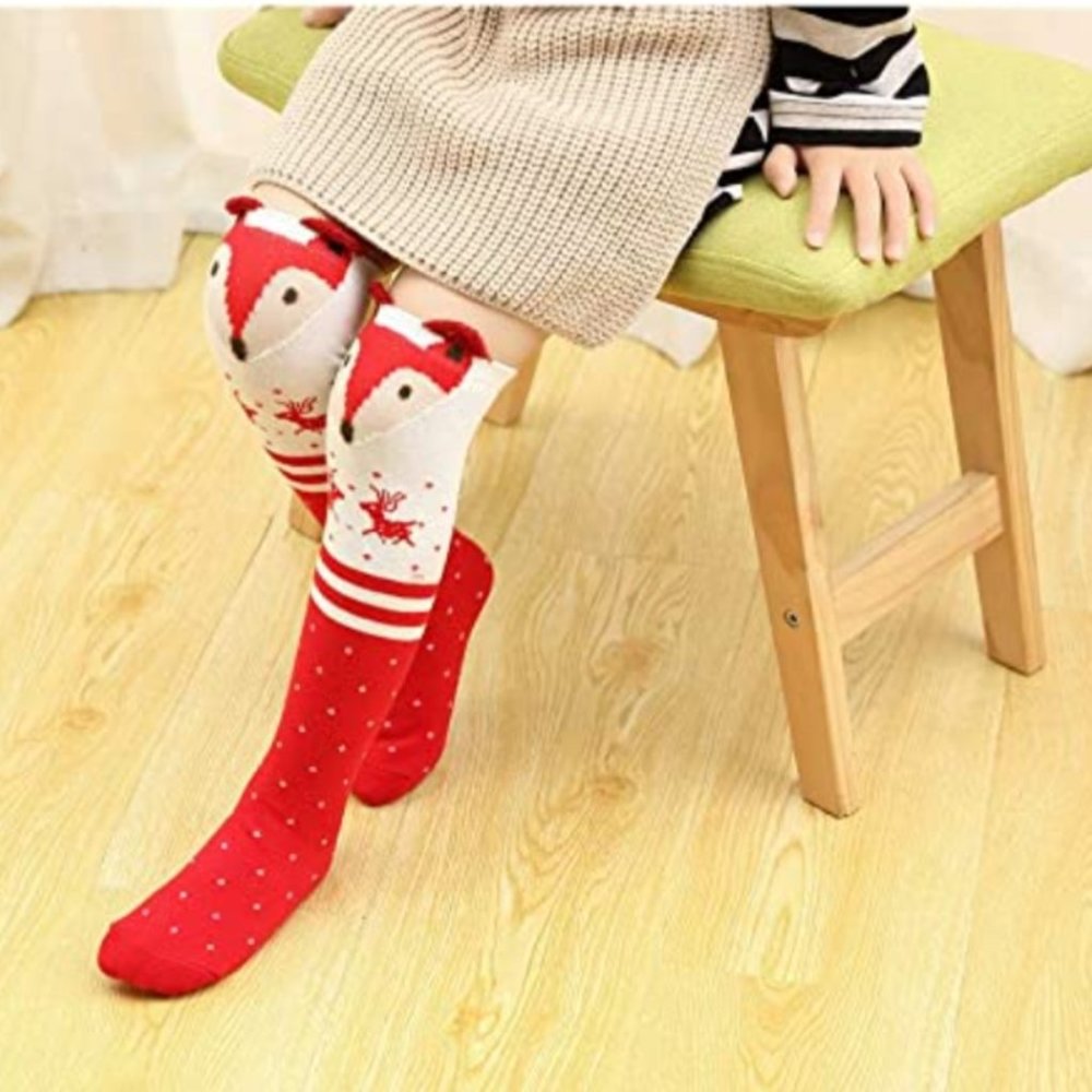 4 Pairs Cartoon Animal Socks